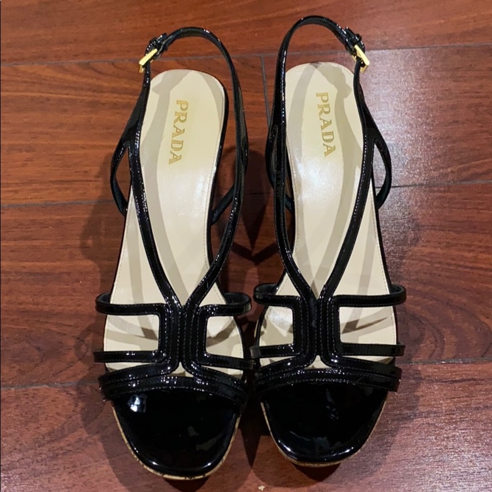 Prada black sandals. - Picture 4 of 6
